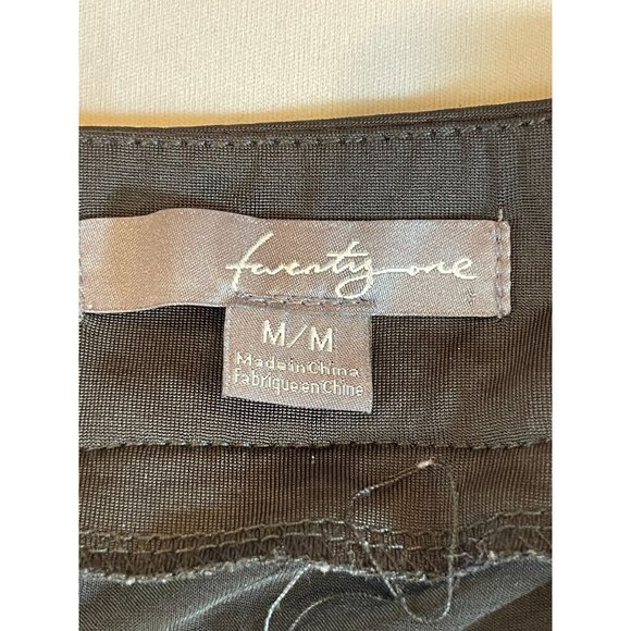 Twenty One Women Beaded Cocktail Halter Mini Dress Ruffle Layered Black Size M - Picture 6 of 8